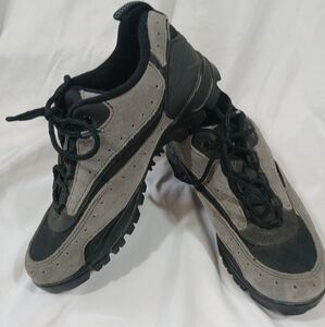 Lake Mountain Biking Shoes Mens Size 6.5 Gray/Black Vibram Sole Shimano Clip
